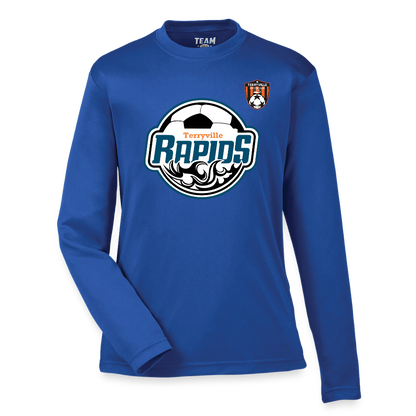 Youth Zone Performance Long-Sleeve T-Shirt - royal blue