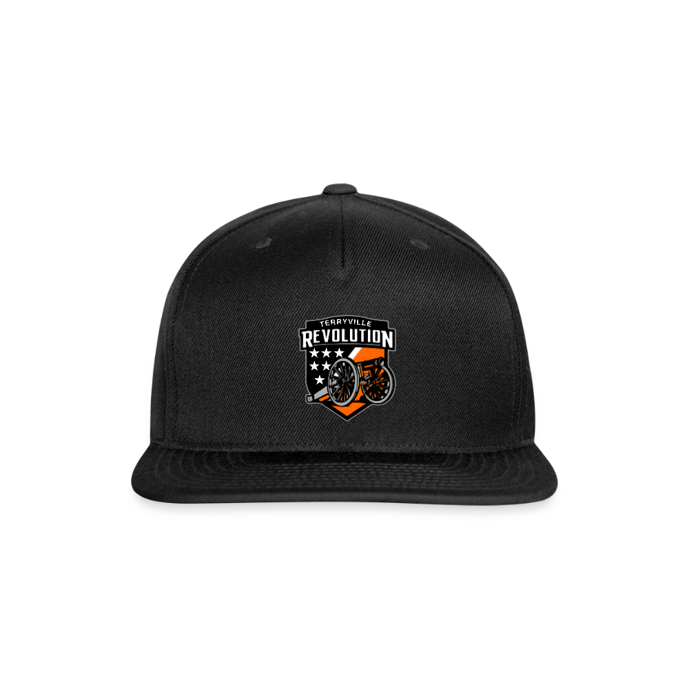Snapback Baseball Cap - black