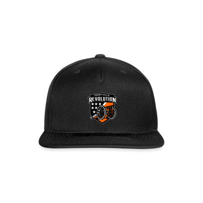 Snapback Baseball Cap - black