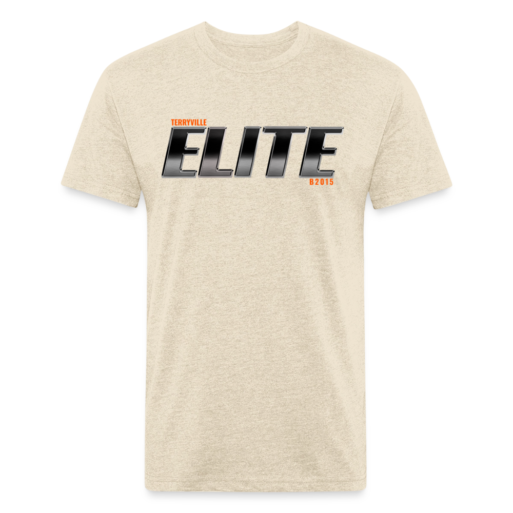 Fitted Cotton/Poly T-Shirt by Next Level - heather cream