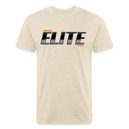 Fitted Cotton/Poly T-Shirt by Next Level - heather cream