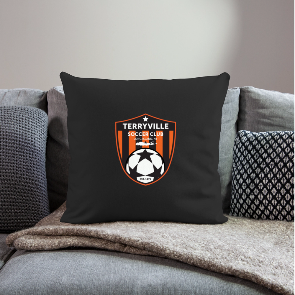 Throw Pillow Cover 18” x 18” - black
