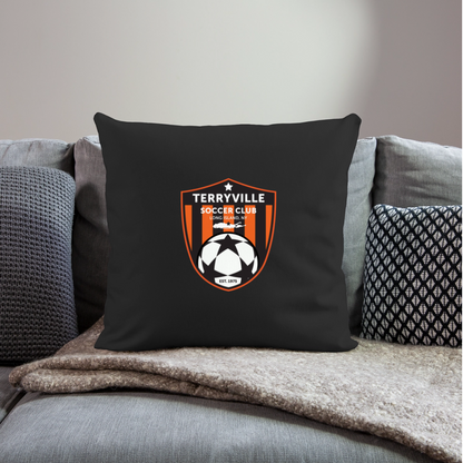 Throw Pillow Cover 18” x 18” - black