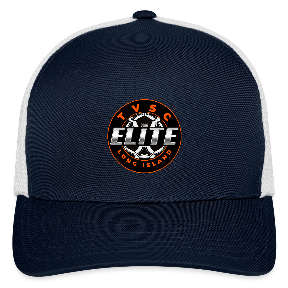 Flexfit Fitted Baseball Cap - navy/white
