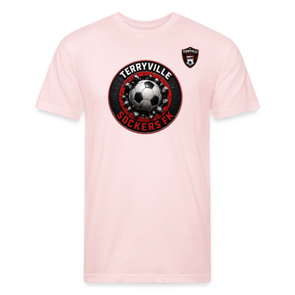 Fitted Cotton/Poly T-Shirt by Next Level - blush pink 