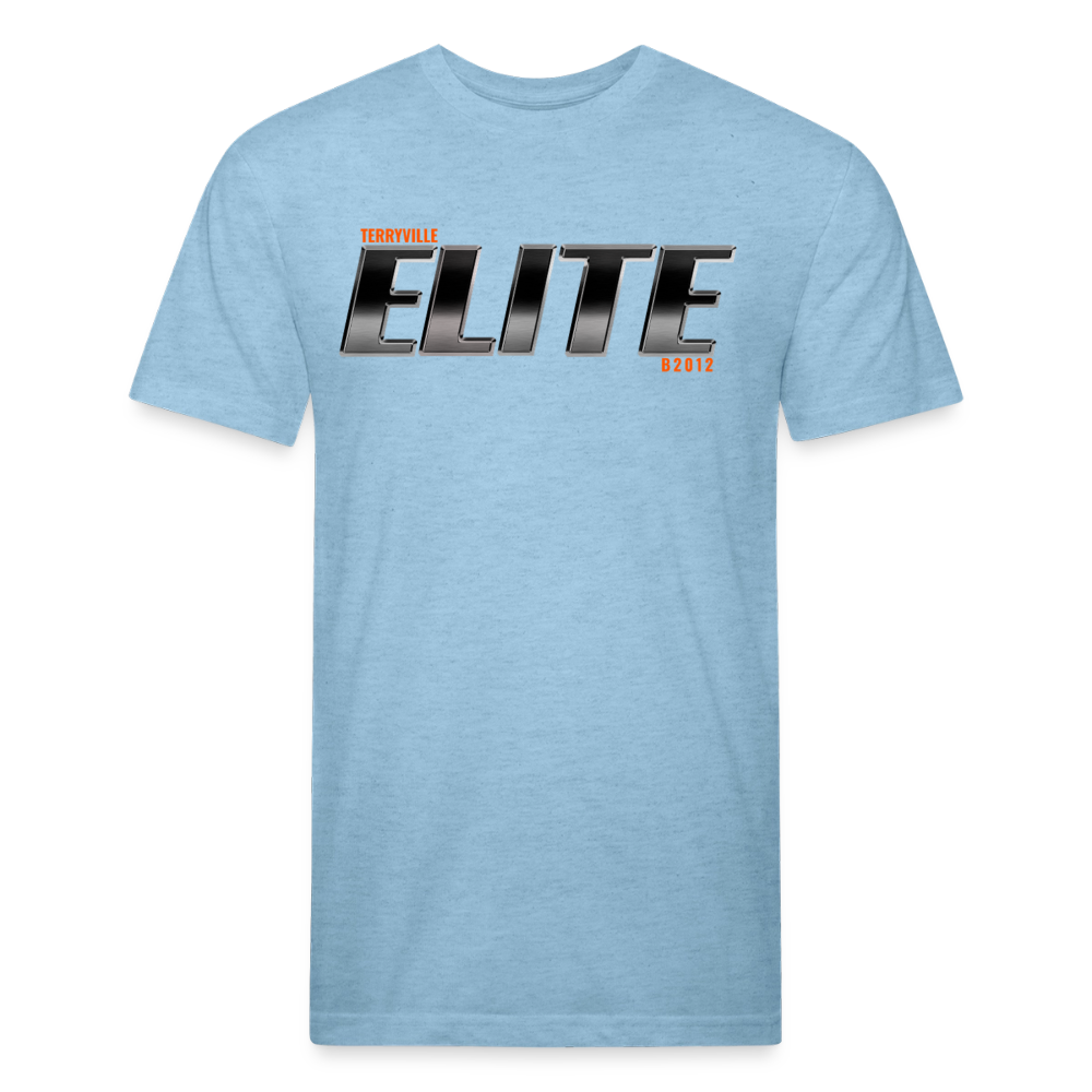 Fitted Cotton/Poly T-Shirt by Next Level - heather blue