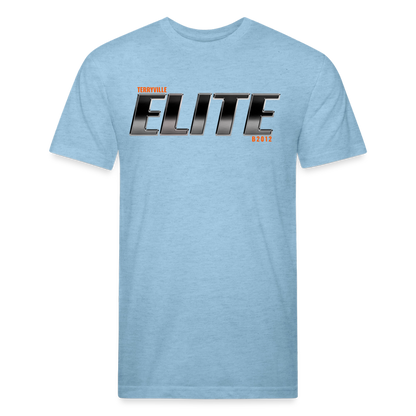 Fitted Cotton/Poly T-Shirt by Next Level - heather blue