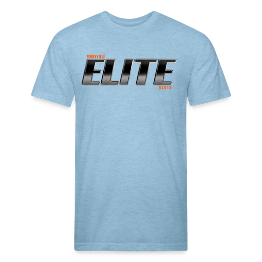 Fitted Cotton/Poly T-Shirt by Next Level - heather blue