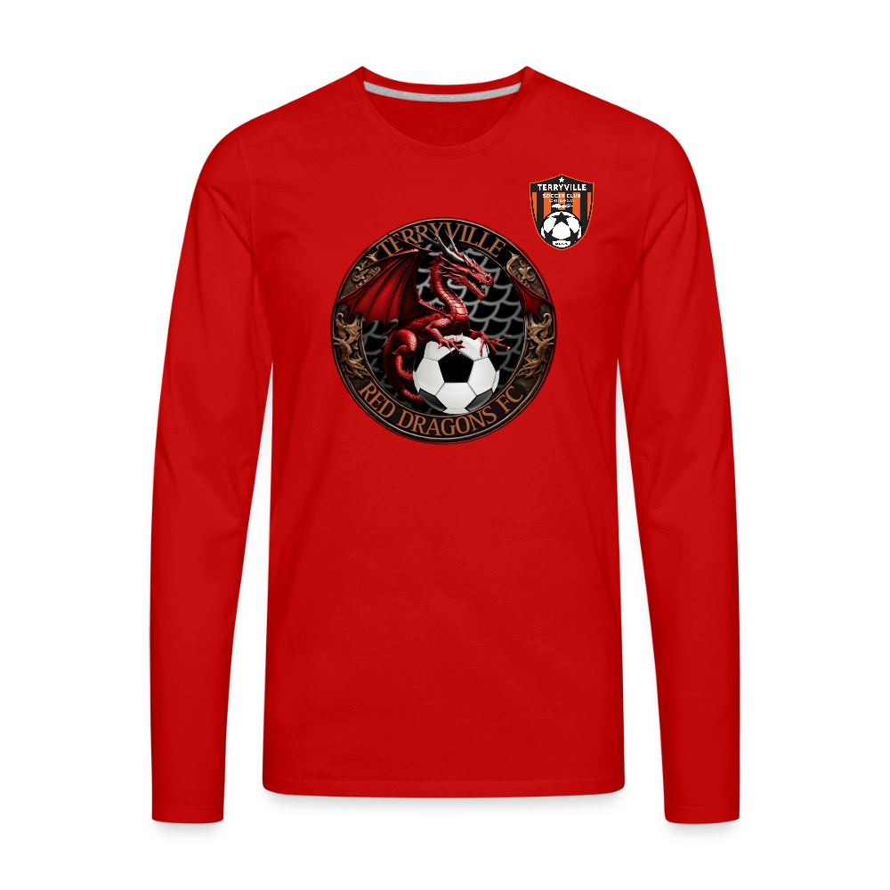 Men's Premium Long Sleeve T-Shirt - red