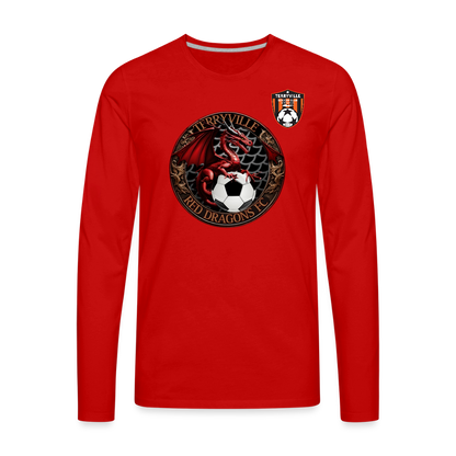 Men's Premium Long Sleeve T-Shirt - red
