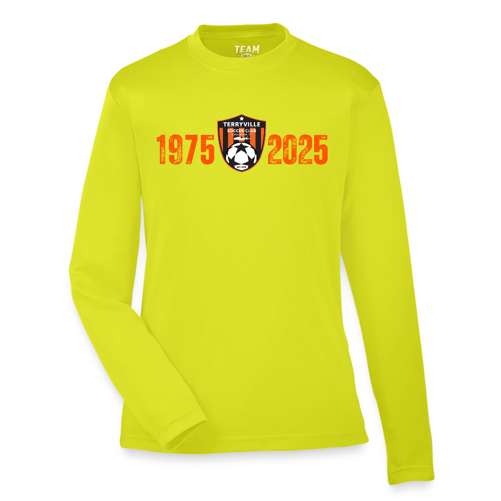 50th Anniversary Youth Zone Performance Long-Sleeve T-Shirt - safety yellow