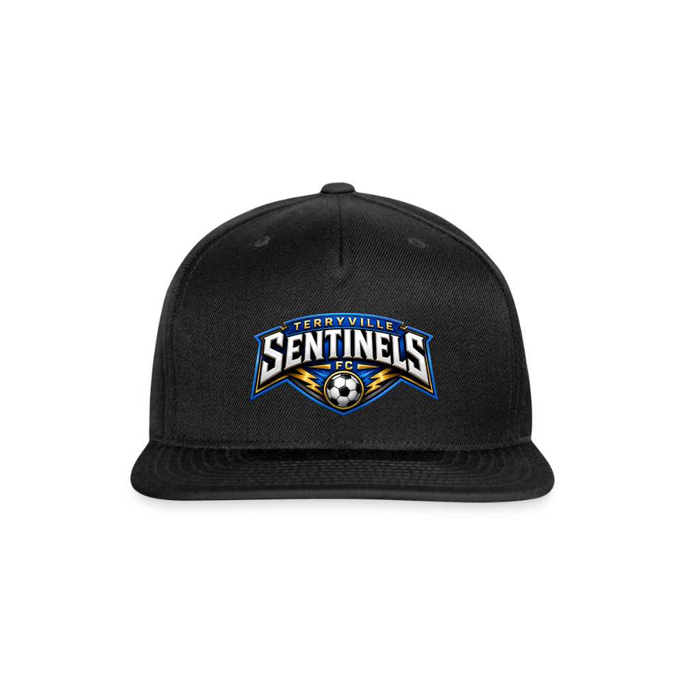 Snapback Baseball Cap - black