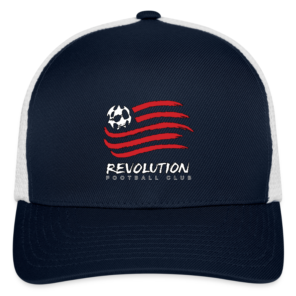 Flexfit Fitted Baseball Cap - navy/white