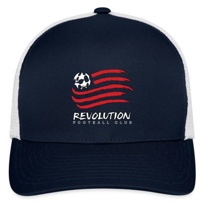 Flexfit Fitted Baseball Cap - navy/white