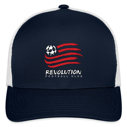 Flexfit Fitted Baseball Cap - navy/white