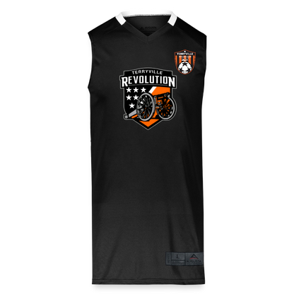 Augusta Sportswear Youth Step-Back Basketball Jersey - black/white