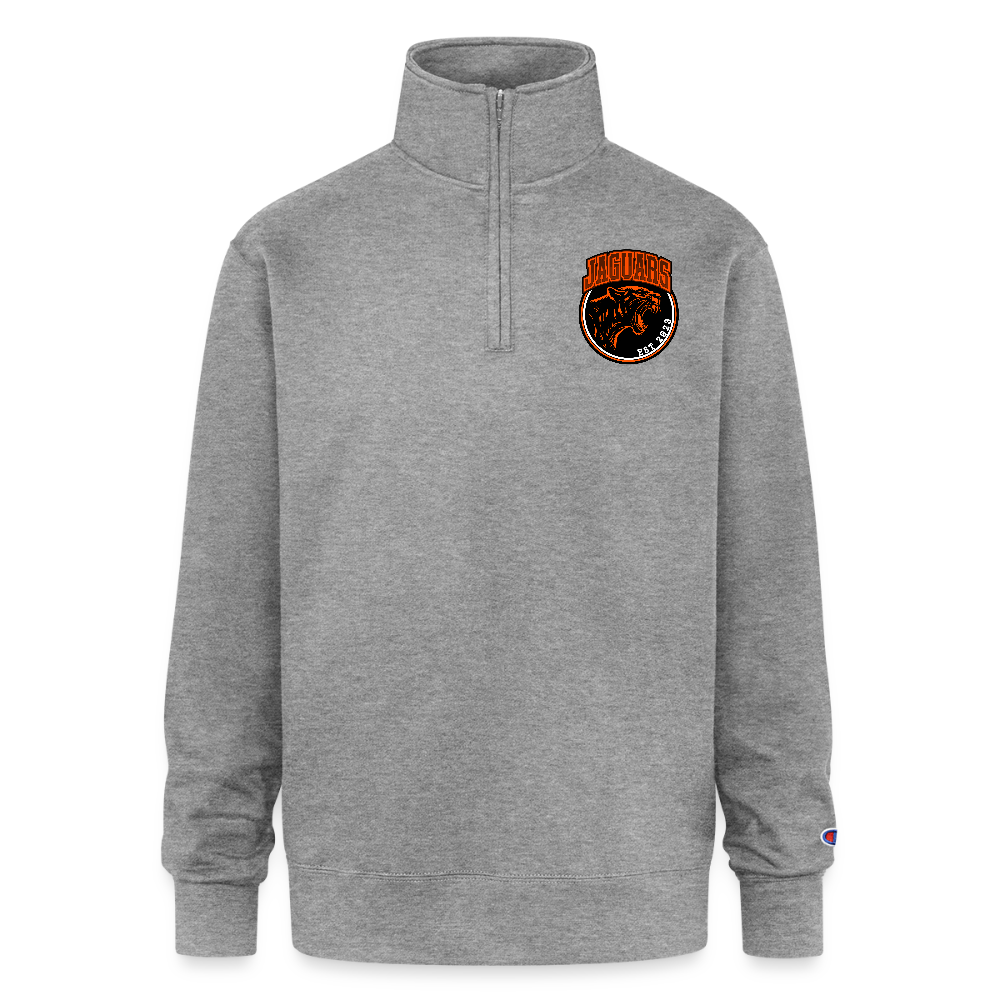 Champion Unisex 1/4 Zip Pullover Sweatshirt - heather gray