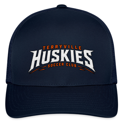 Flexfit Fitted Baseball Cap - navy