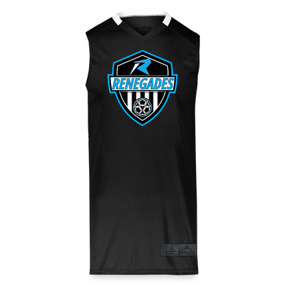 Adult Step-Back Basketball Jersey - black/white