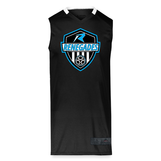 Adult Step-Back Basketball Jersey - black/white