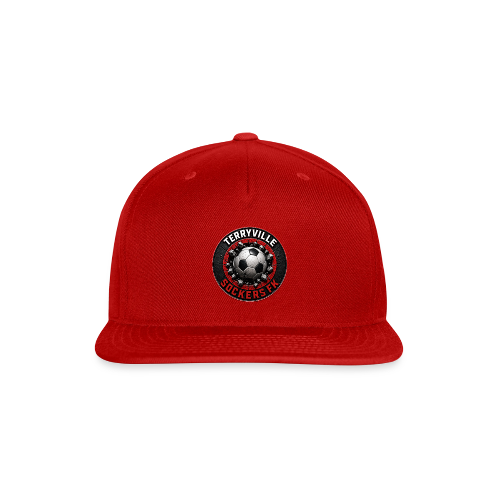 Snapback Baseball Cap - red