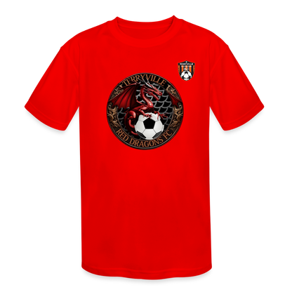 Kids' Moisture Wicking Performance T-Shirt - red
