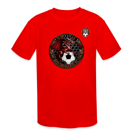 Kids' Moisture Wicking Performance T-Shirt - red