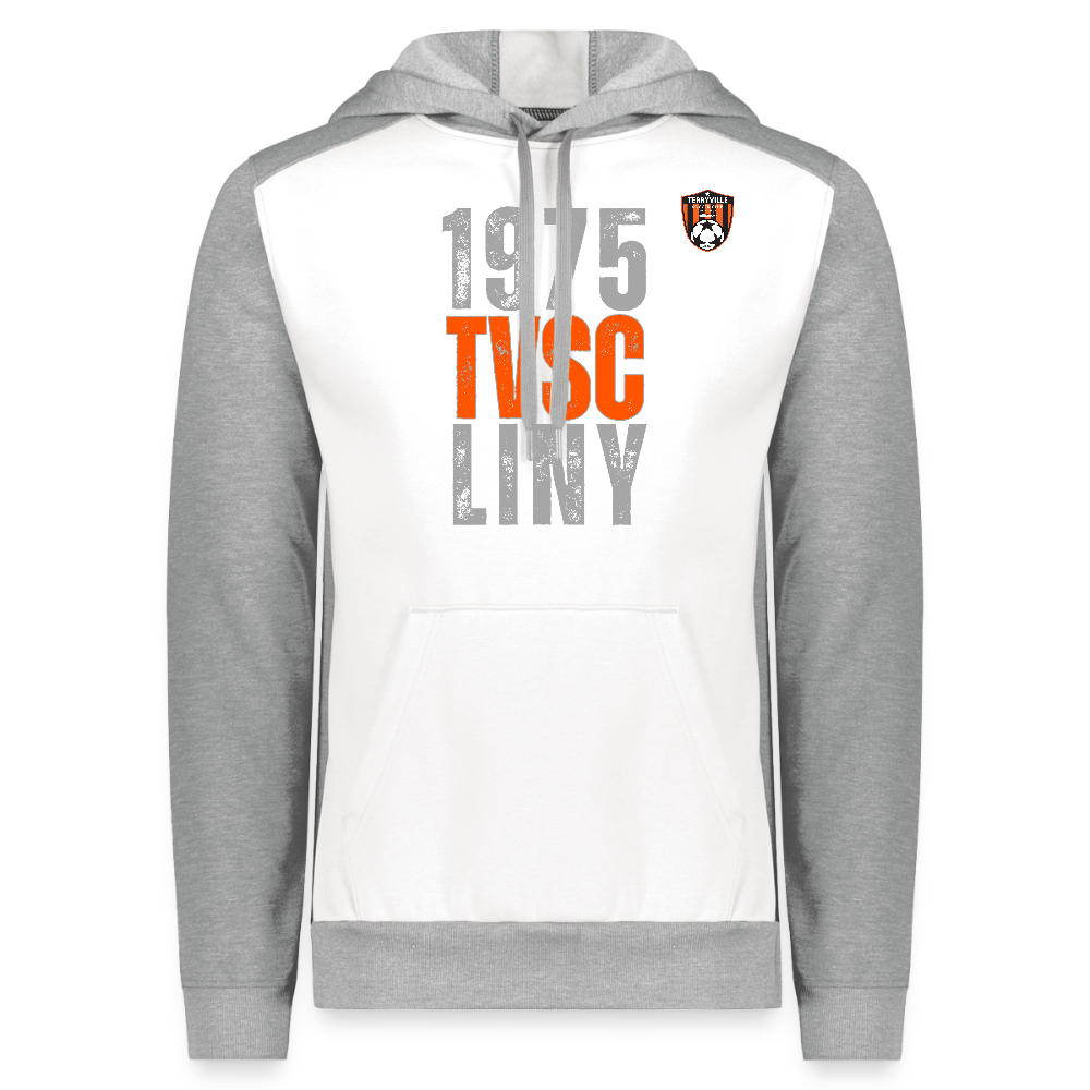 Augusta Sportswear Unisex Three-Season Fleece Hoodie - white heather/gray