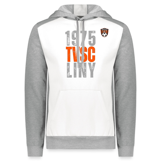 Augusta Sportswear Unisex Three-Season Fleece Hoodie - white heather/gray