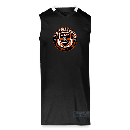Adult Step-Back Basketball Jersey - black/white