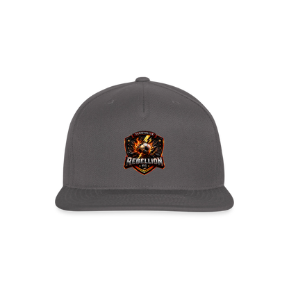 Snapback Baseball Cap - dark grey