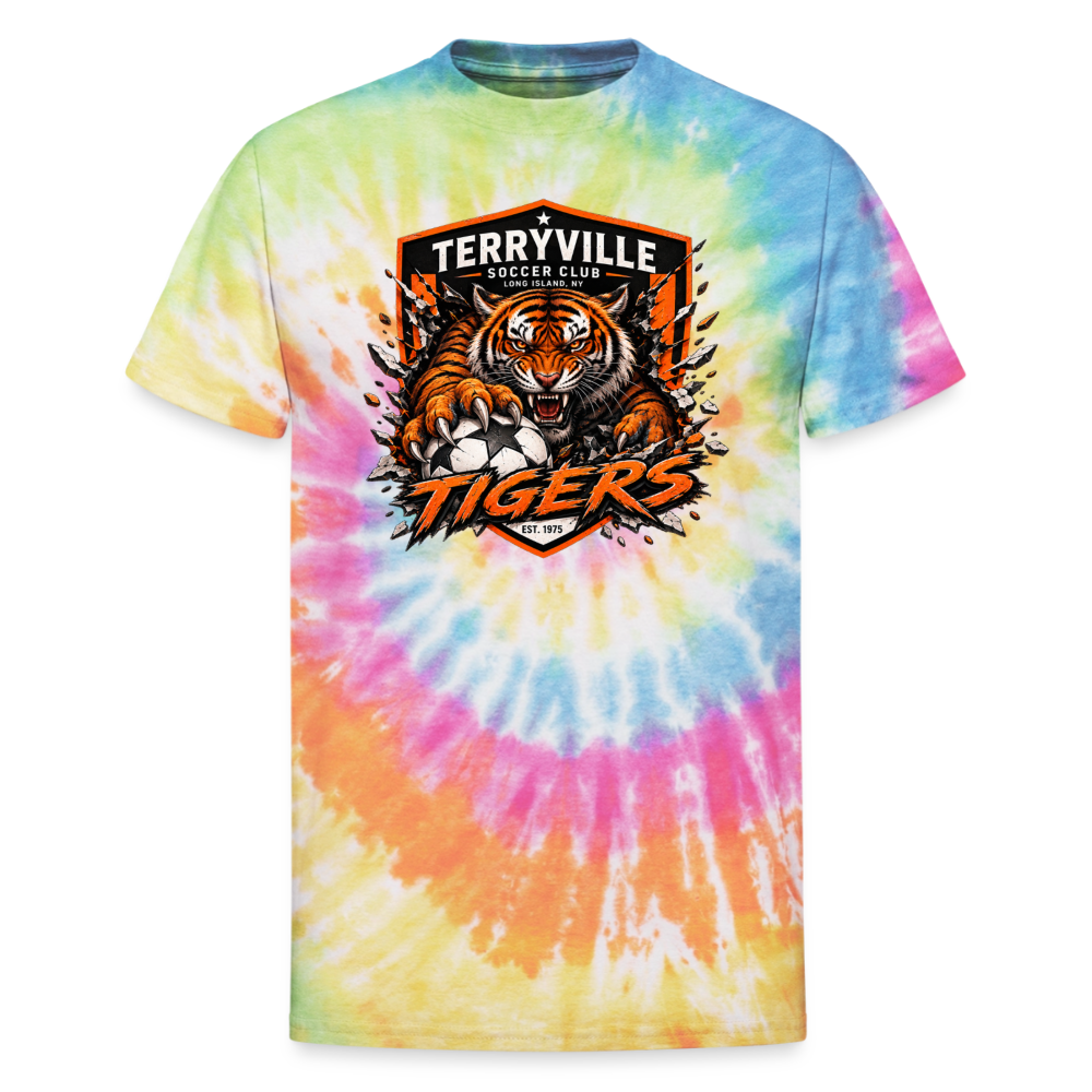 Unisex Tie Dye T-Shirt - rainbow