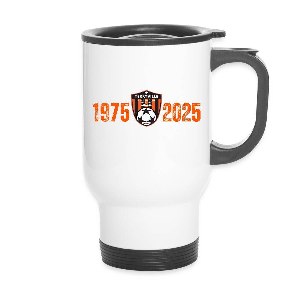 50th Anniversary Travel Mug - white