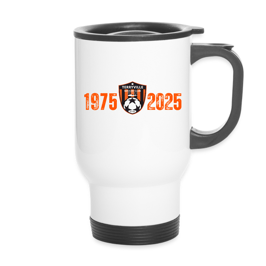 50th Anniversary Travel Mug - white