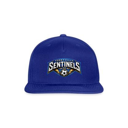 Snapback Baseball Cap - royal blue