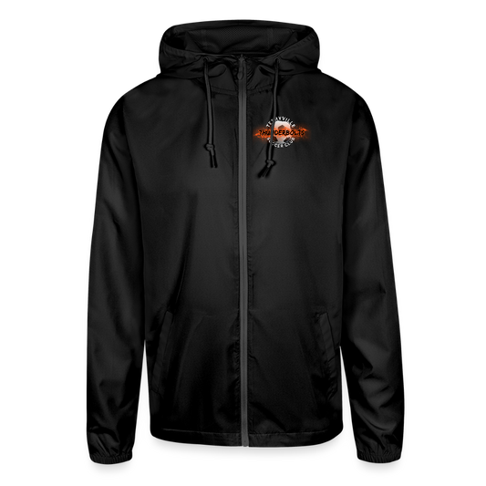 Unisex Lightweight Windbreaker Jacket - black