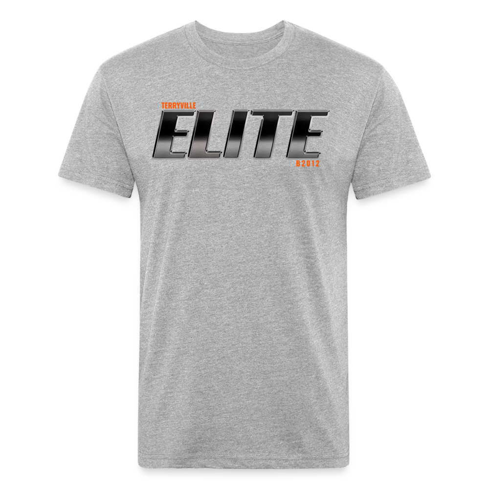 Fitted Cotton/Poly T-Shirt by Next Level - heather gray