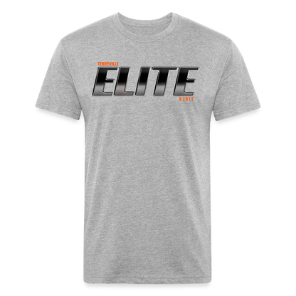 Fitted Cotton/Poly T-Shirt by Next Level - heather gray