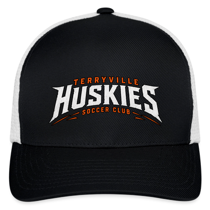 Flexfit Fitted Baseball Cap - black/white