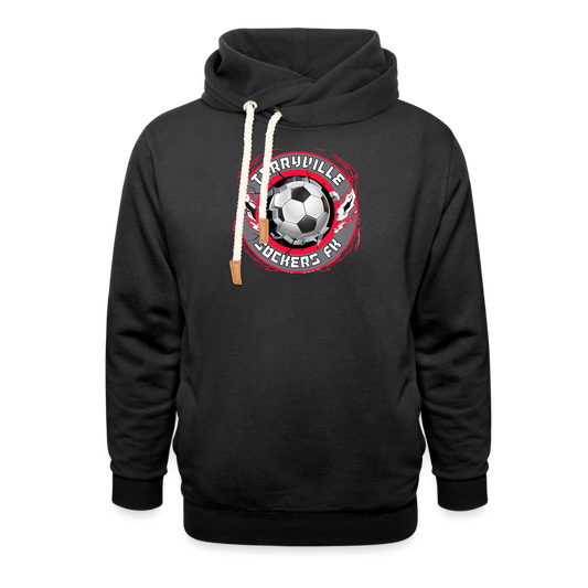 Shawl Collar Hoodie - black