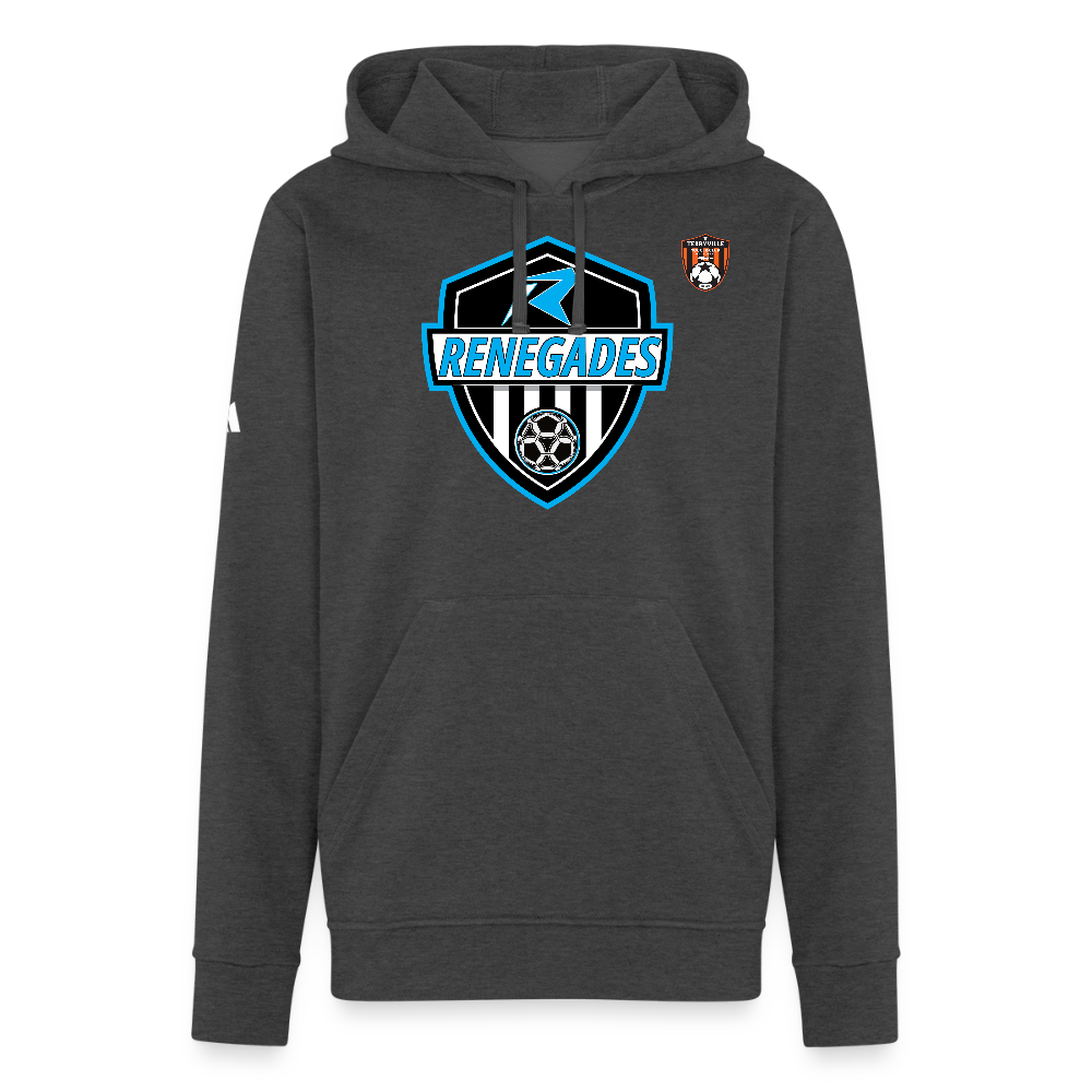 Adidas Unisex Fleece Hoodie - charcoal grey