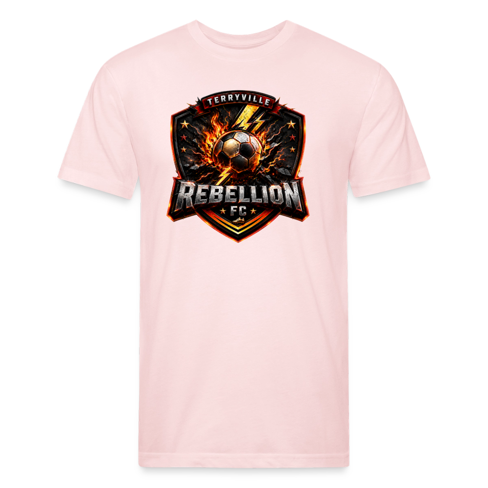 Fitted Cotton/Poly T-Shirt by Next Level - blush pink 