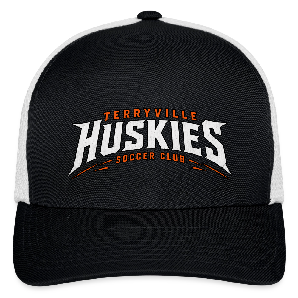 Flexfit Fitted Baseball Cap - black/white