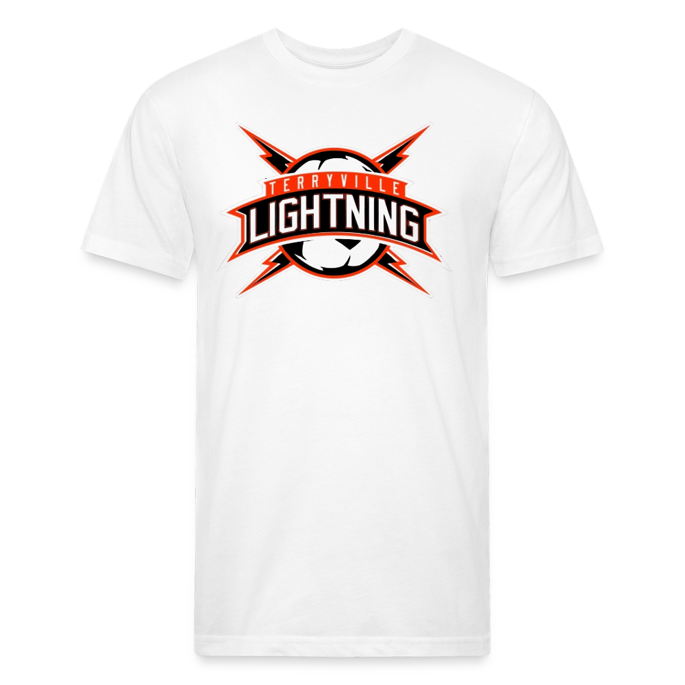 Fitted Cotton/Poly T-Shirt by Next Level - white