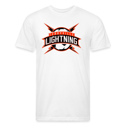 Fitted Cotton/Poly T-Shirt by Next Level - white