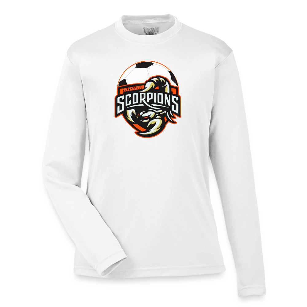 Youth Zone Performance Long-Sleeve T-Shirt - white