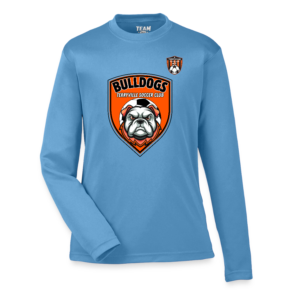 Youth Zone Performance Long-Sleeve T-Shirt - light blue