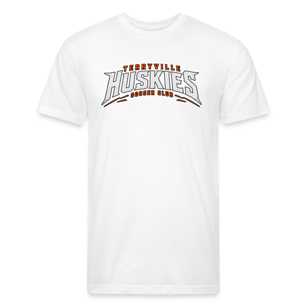 Fitted Cotton/Poly T-Shirt by Next Level - white