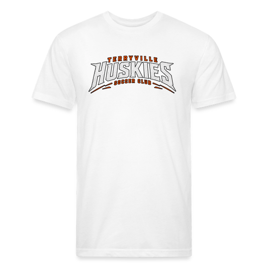Fitted Cotton/Poly T-Shirt by Next Level - white