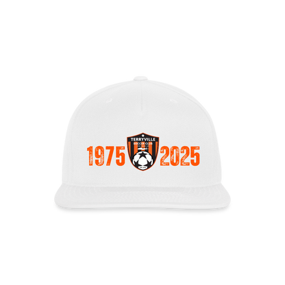 50th Anniversary Snapback Cap - white